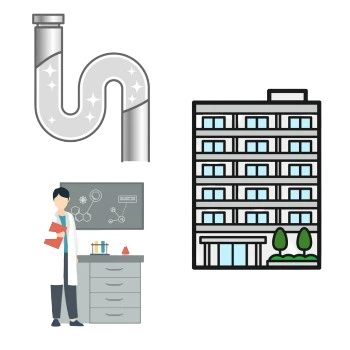 薬剤による排水管洗浄