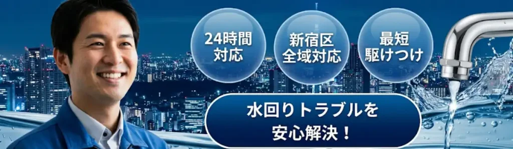 新宿区|水回りのトラブル安心解決|生活トラブルSOS