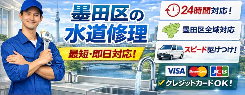 墨田区の水道修理サービス|最短即日対応|生活トラブルSOS