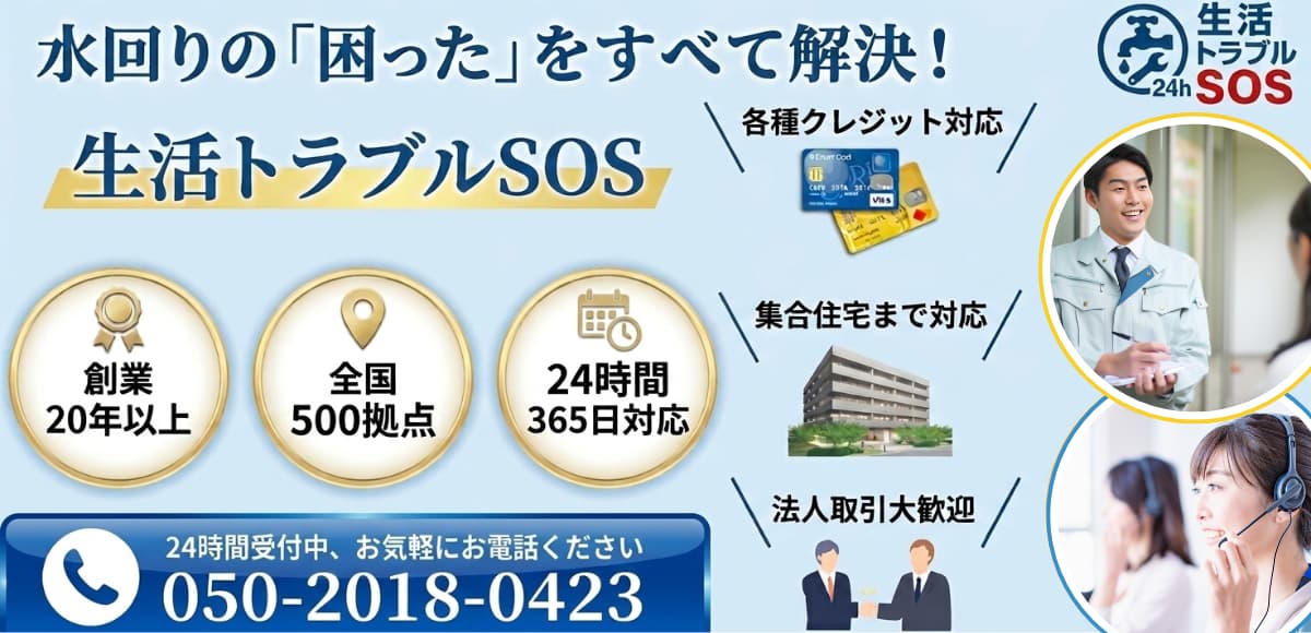 水回りの困ったをすべて解決!|生活トラブルSOS
