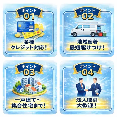 生活トラブルSOSの4つのポイント