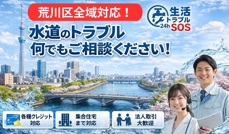 荒川区全域対応|水道修理の生活トラブルSOS